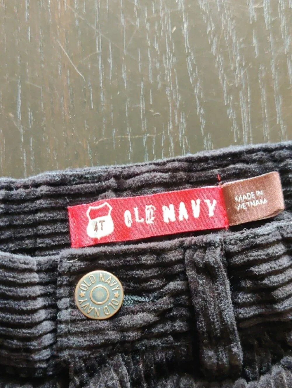 Old Navy Black Corduroy Kids Pants